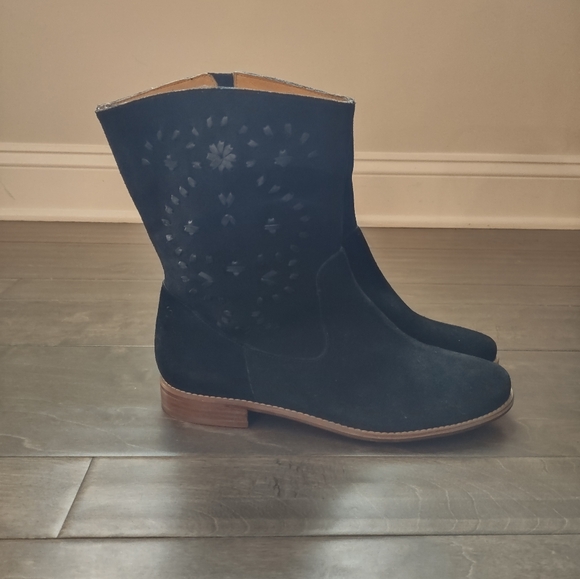 Jack Rogers Kaitlin Suede Ankle Pull On Boots - Picture 3 of 14